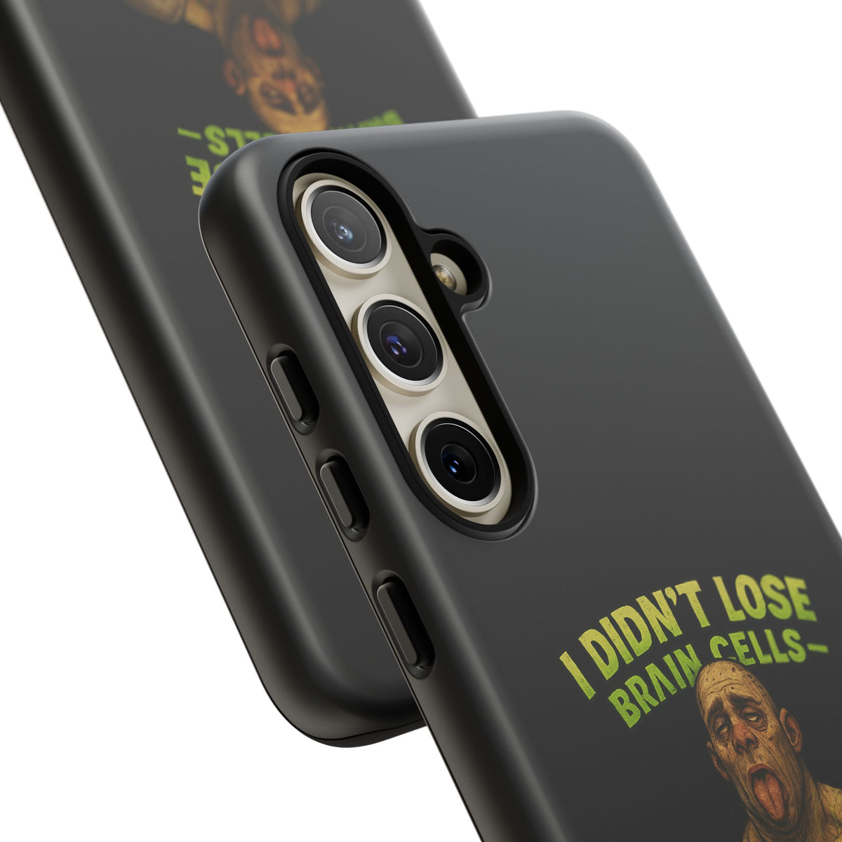 Phone Case — "I Didn't Lose Brain Cells, Someone Stole Them" Funny Zombie Warrior Protective Cover