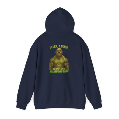 Hulk Gym Hoodie — I Flex Funny Muscle Meme Hoodie