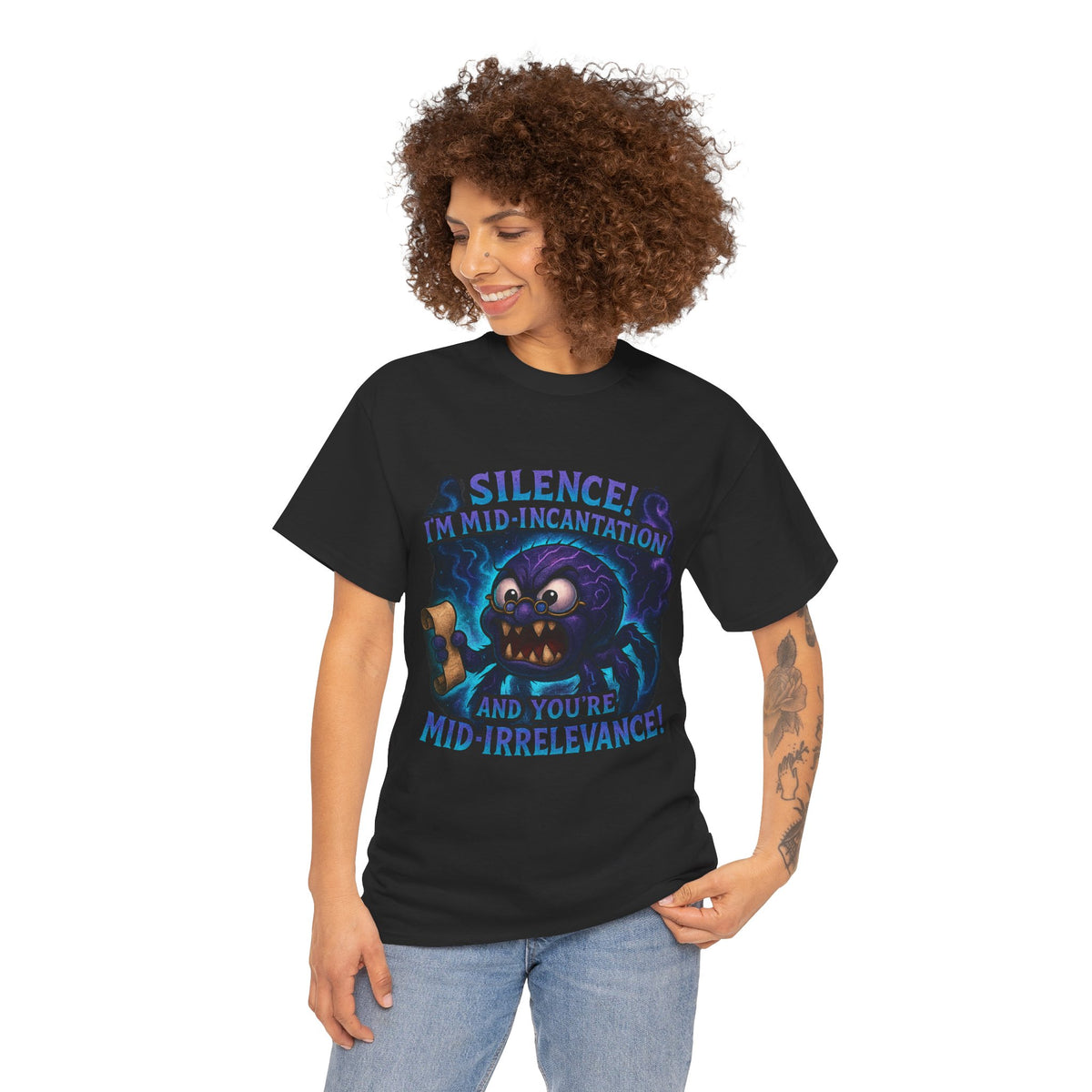 Silence! I’m Mid-Incantation T-Shirt | Funny Witchy Monster Tee