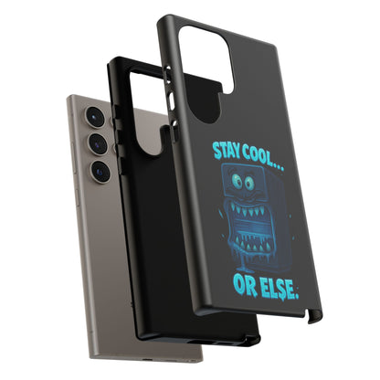 Stay Cool... Or Else. Phone Case — Neon Monster Protective iPhone Cover