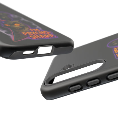 Knife Graphic Phone Case — "I'm Not Just Sharp... I'm Psycho-Sharp" Horror Phone Cover