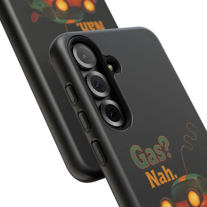 Phone Case — "Gas? Nah. I Run on Bad Far Decisions" Funny Cartoon Car Protective Cover