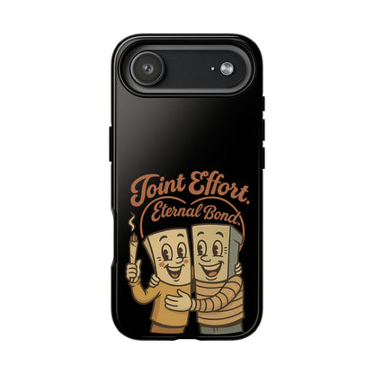 Phone Case — "Joint Effort Eternal Bond" Retro Cannabis Matchstick Design