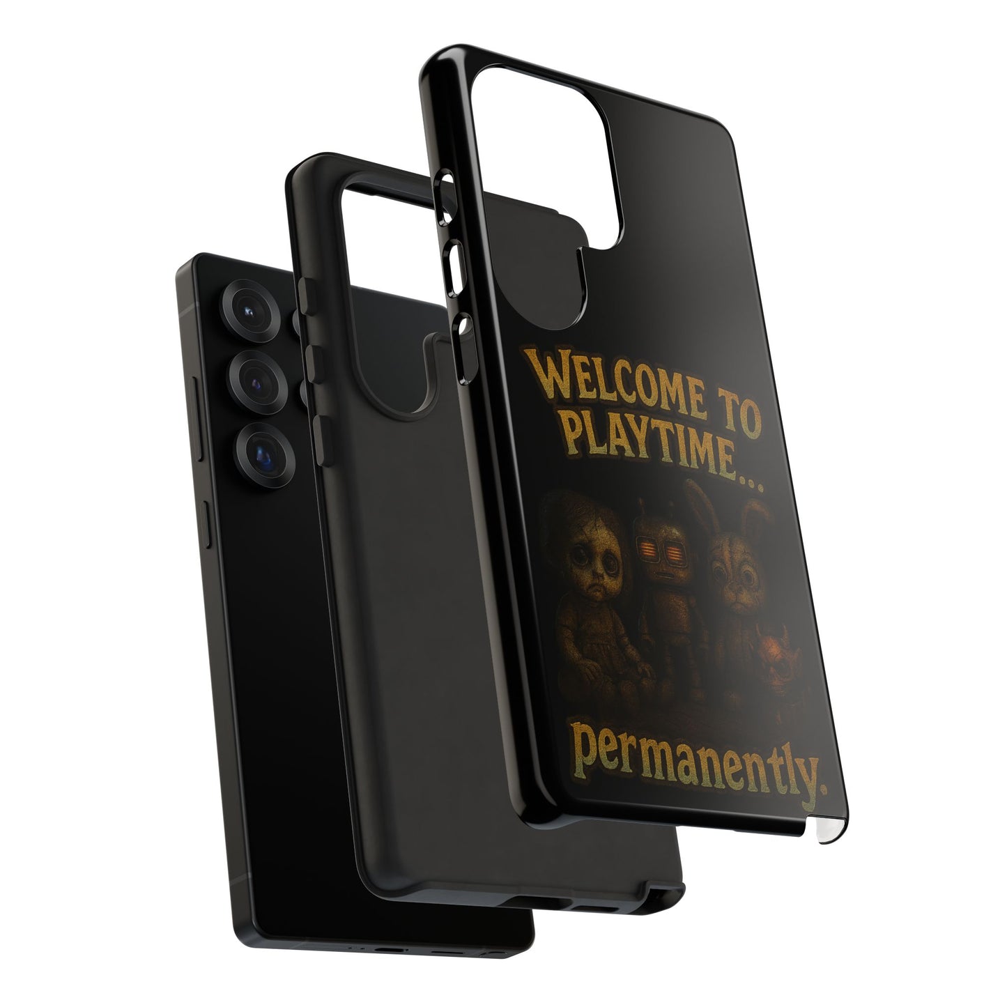 Phone Case — "Welcome to Playtime... Permanently." Horror Game Character Protective Case