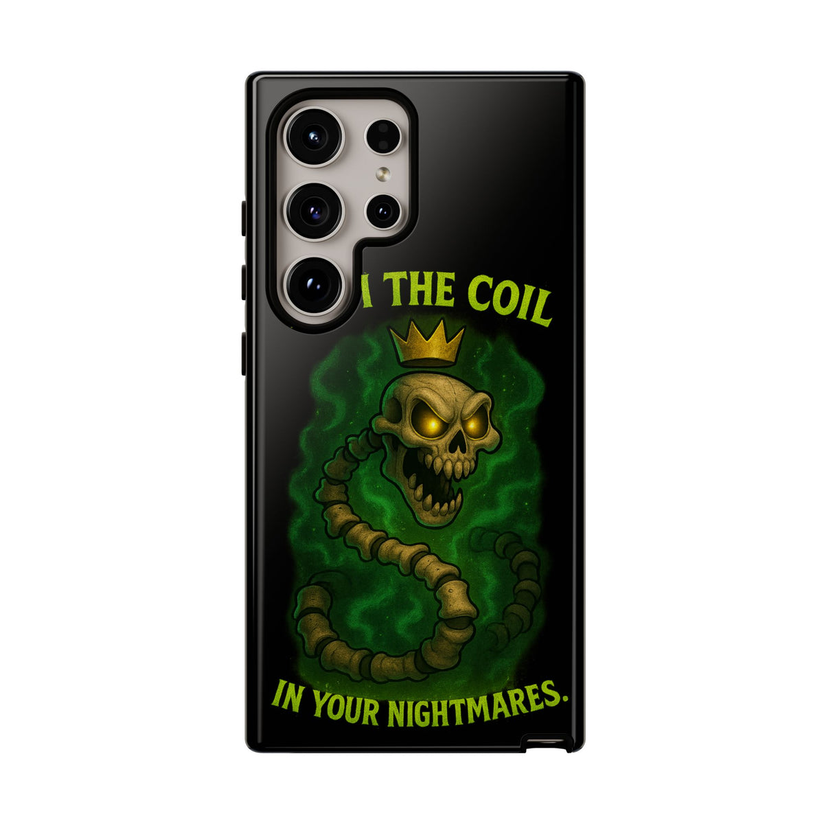 Tough Cases — “I Am The Coil In Your Nightmares” Skull Snake Shockproof Phone Case