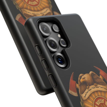 Firefighter Badge Phone Case — Tough Cases Customizable Emblem Design