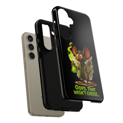 Phone Case — Funny Cartoon Rat "Oops That Wasn't Cheese" Protective Cover