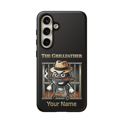 Grillfather Personalized Phone Case — Funny BBQ Smoker Design