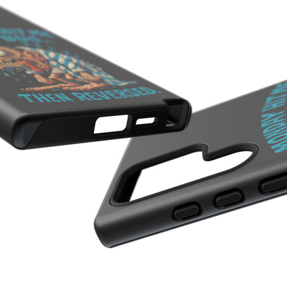 Phone Case — "Monday Hit Me Like a Bus... Then Reversed" Funny Grotesque Zombie Design