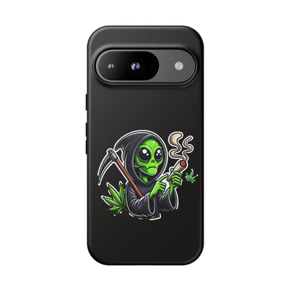 Reaper Alien Phone Case – Cute Grim Reaper Smoking Weed iPhone Case