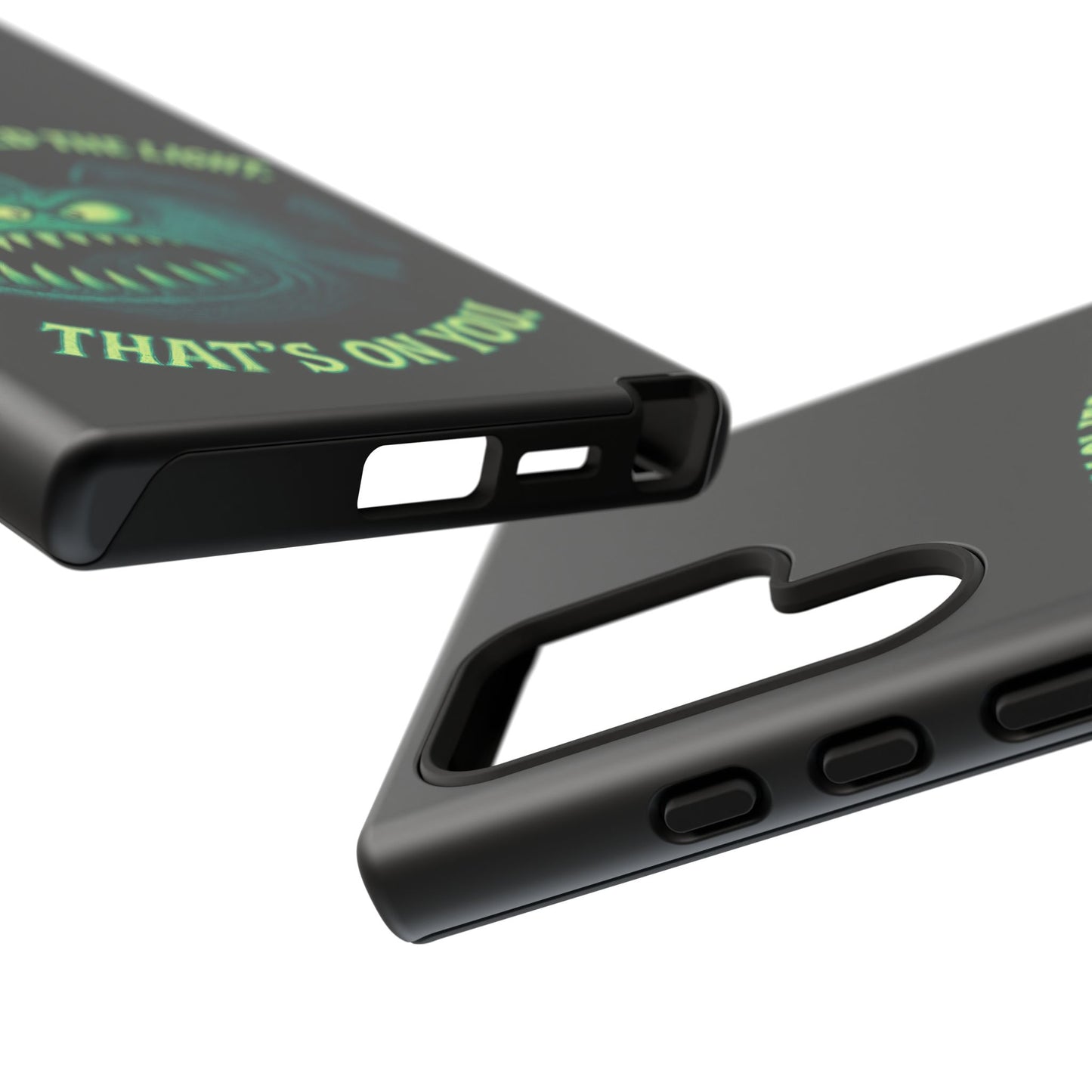 Anglerfish Phone Case – “You Followed The Light, That’s On You” Glow Horror Protective Case