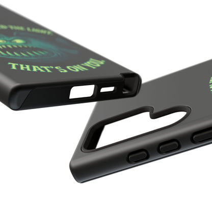 Anglerfish Phone Case – “You Followed The Light, That’s On You” Glow Horror Protective Case