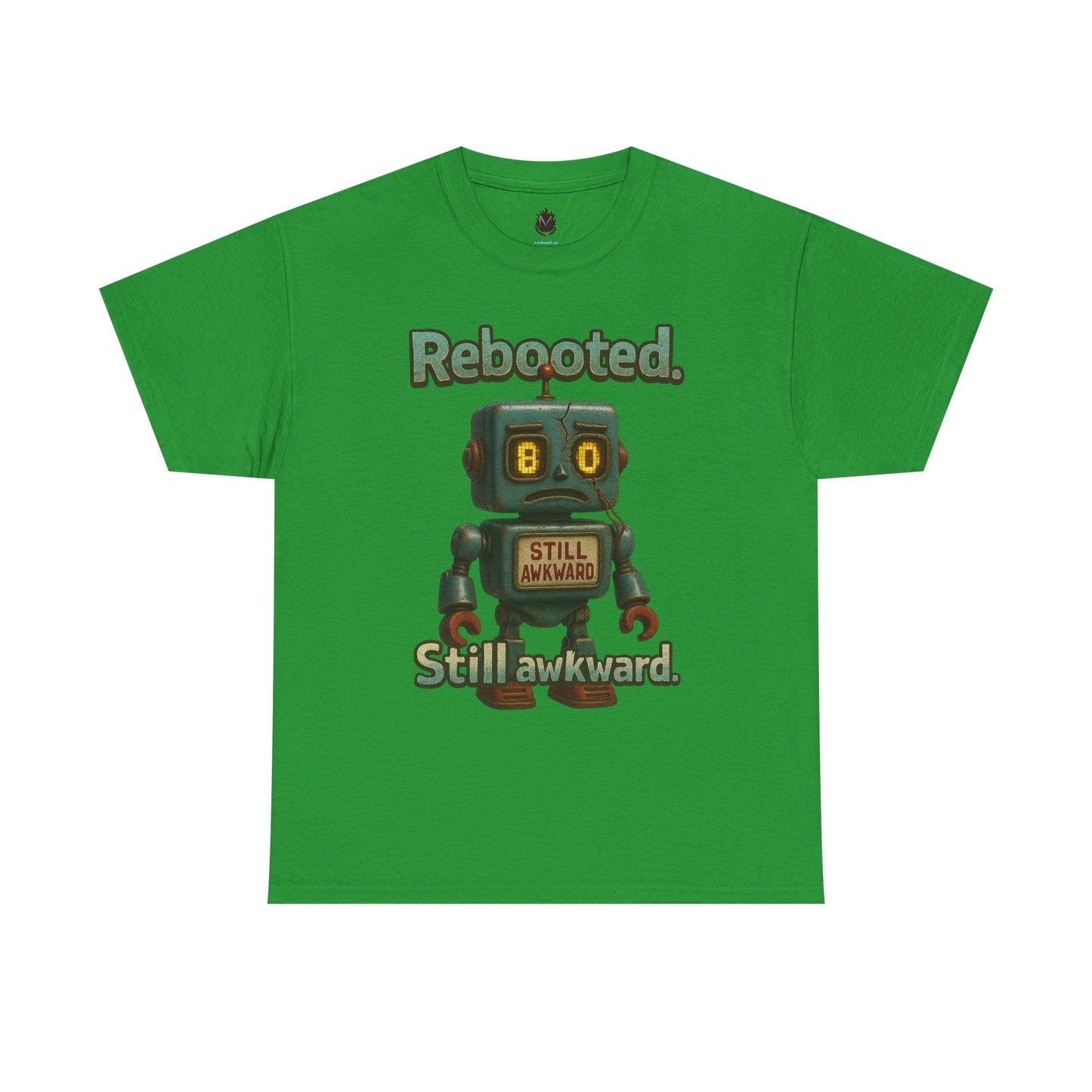 Rebooted Still Awkward Robot T-Shirt | Cute Robot Tee