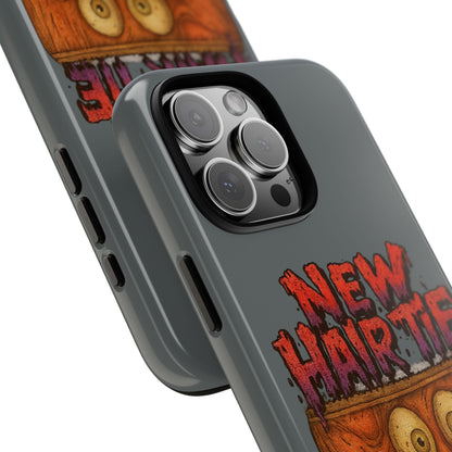 Phone Case — 'New Hairte' Funny Grinning Tongue-Out Monster Design