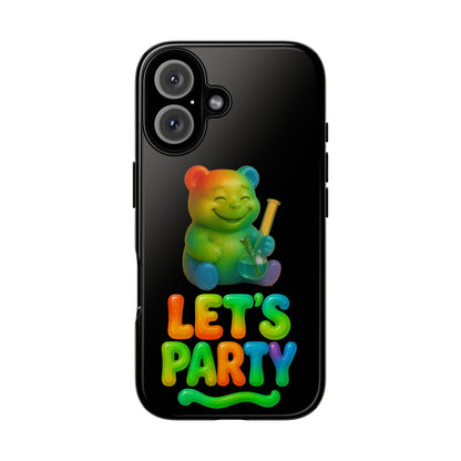 Let's Party Rainbow Bear Phone Case