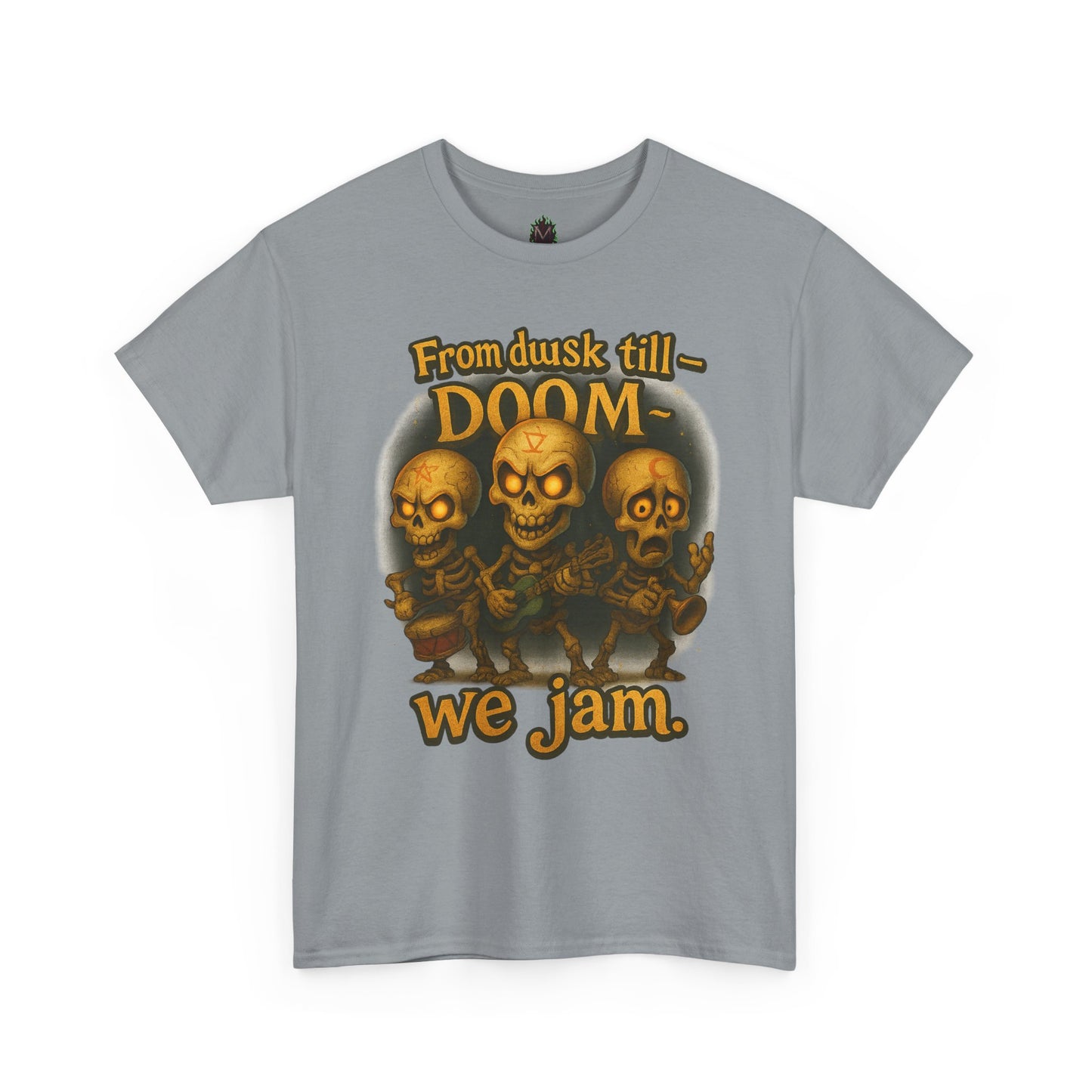 From Dusk Till Doom we jam Tee | Skull Band Graphic T-Shirt