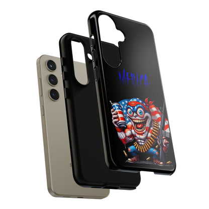 Phone Case — Patriotic 'Merica Clown with Flag, Beer & Rifle