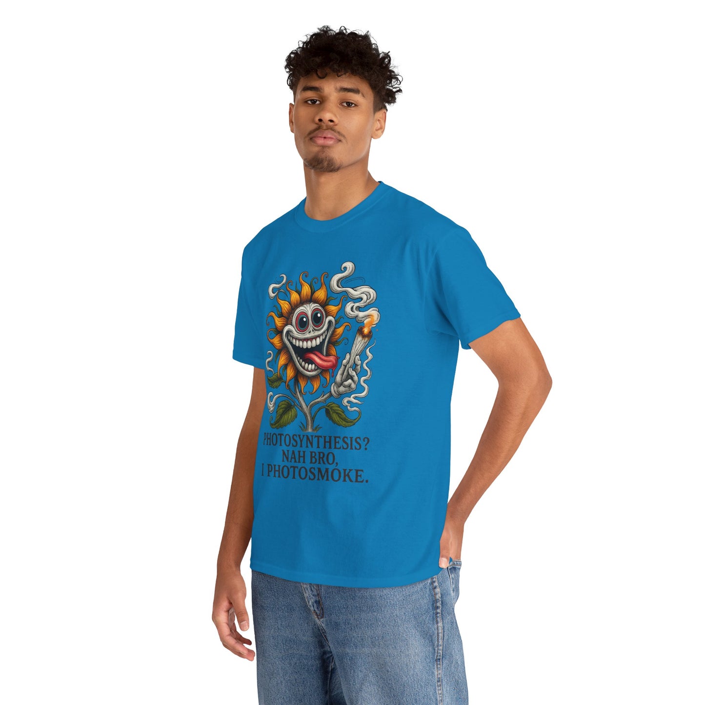 Photosmoke Sunflower – “I Photosmoke” Funny Stoner Plant T-Shirt
