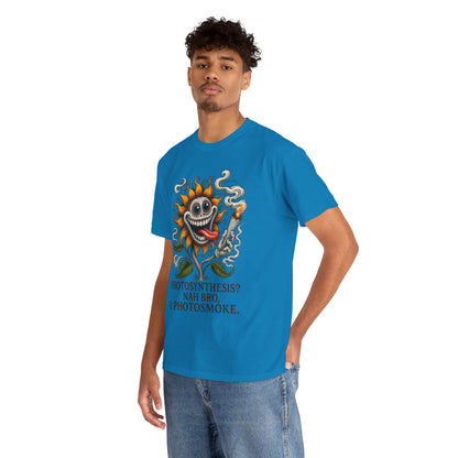 Photosmoke Sunflower – “I Photosmoke” Funny Stoner Plant T-Shirt
