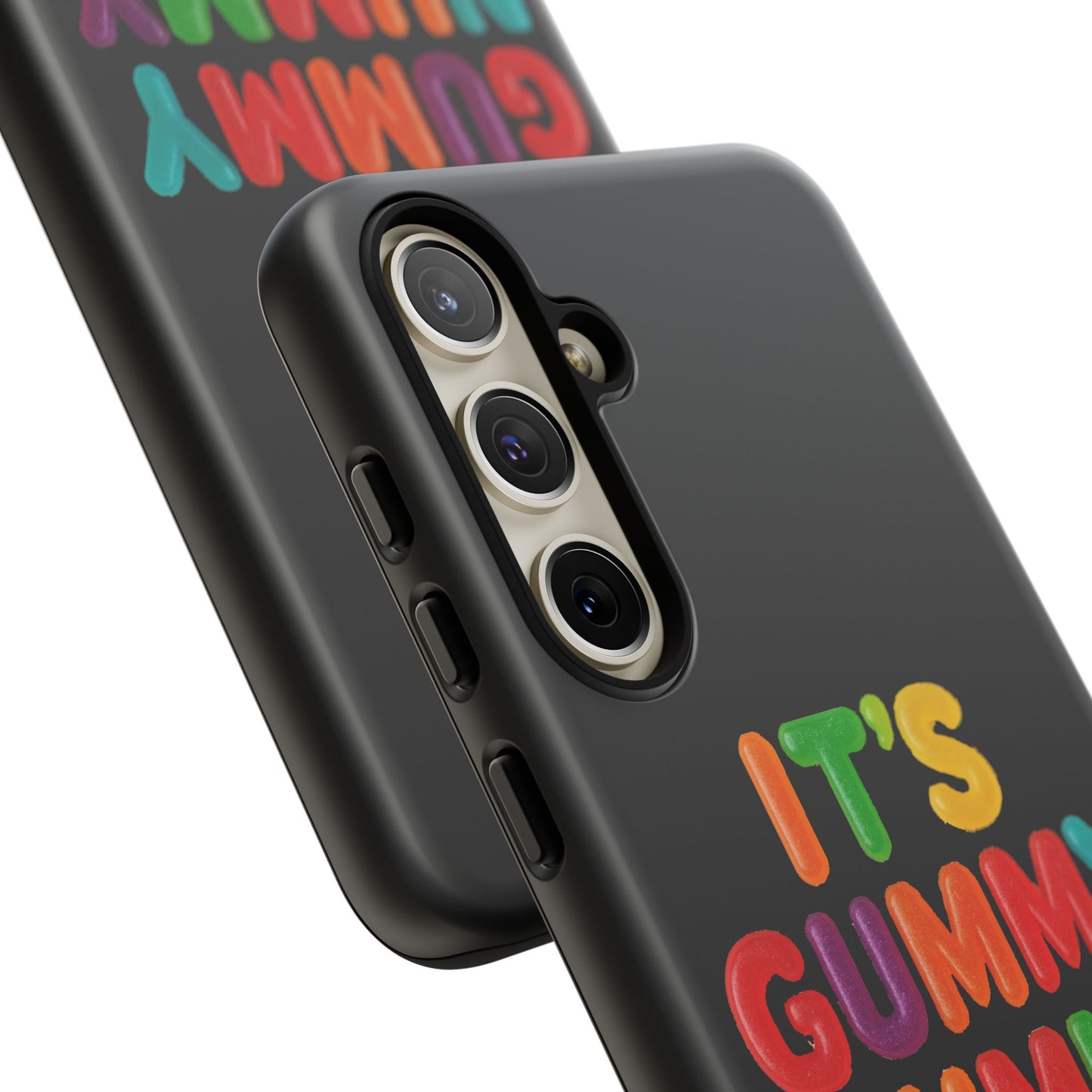 Phone Case — "It's Gummy Nummy Time" Colorful Candy Lettering Protective Case