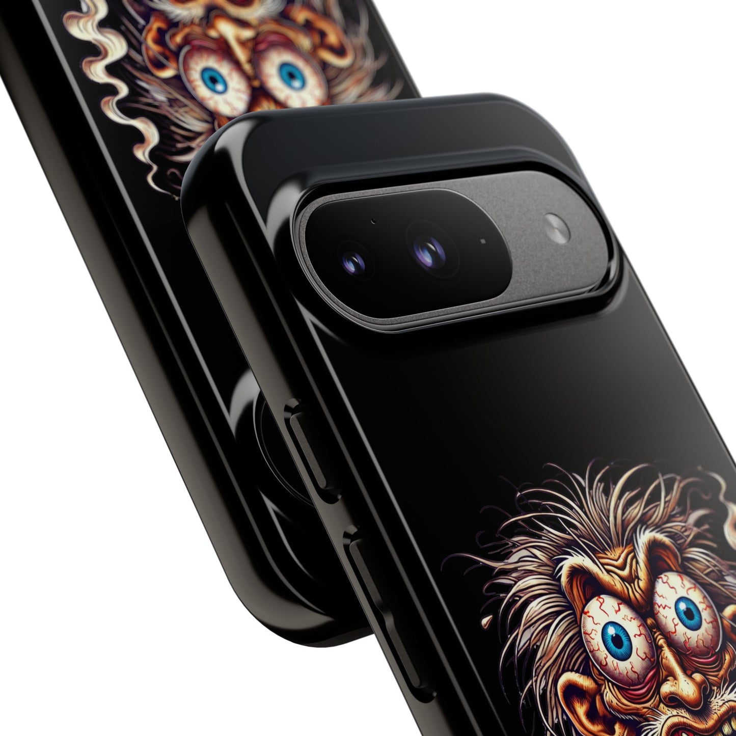 Phone Case — Wild Cartoon Monster Smoking Design