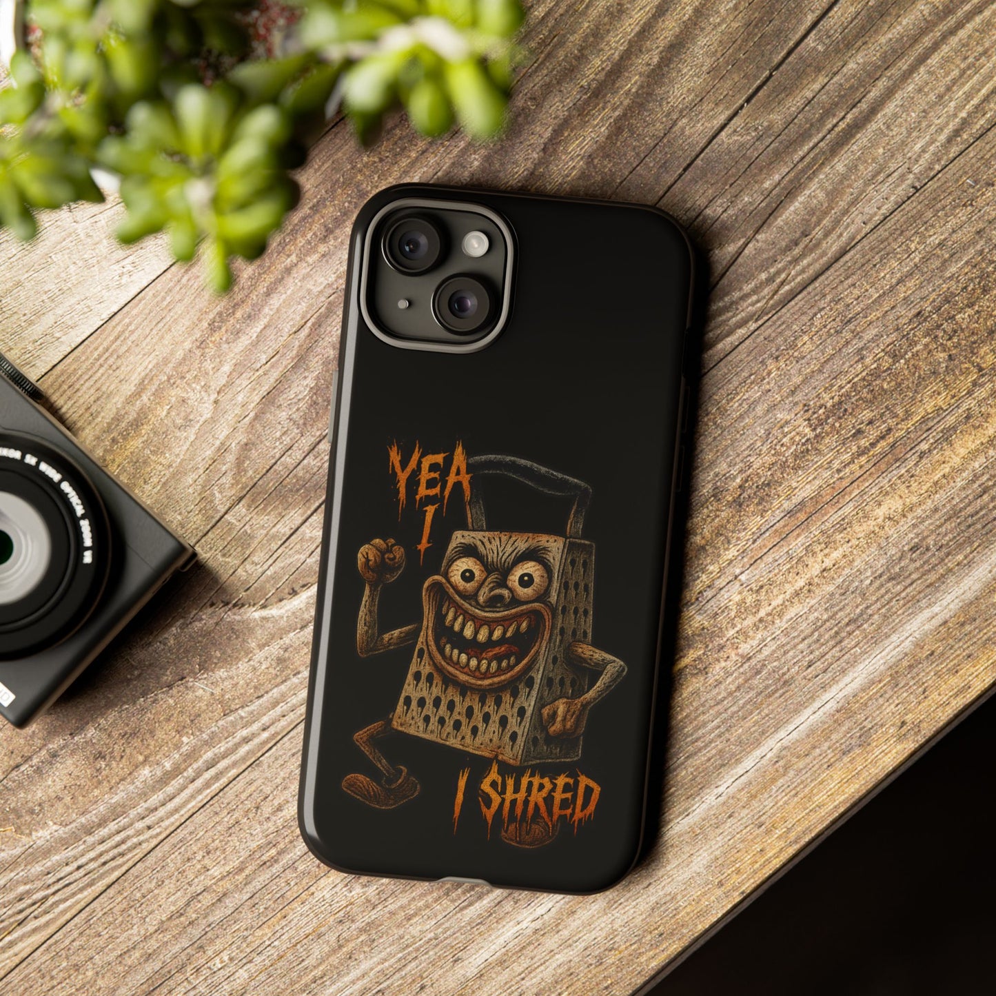 Phone Case — Funny Grater Character 'Yea I Shred' Protective iPhone Cover