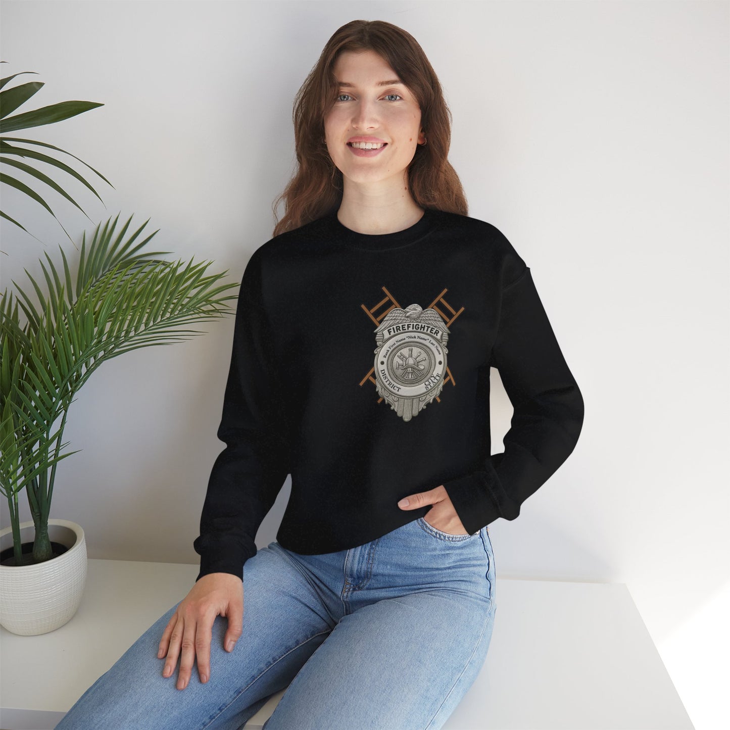 Courage Under Fire Strength in the Smoke Crewneck Sweatshirt
