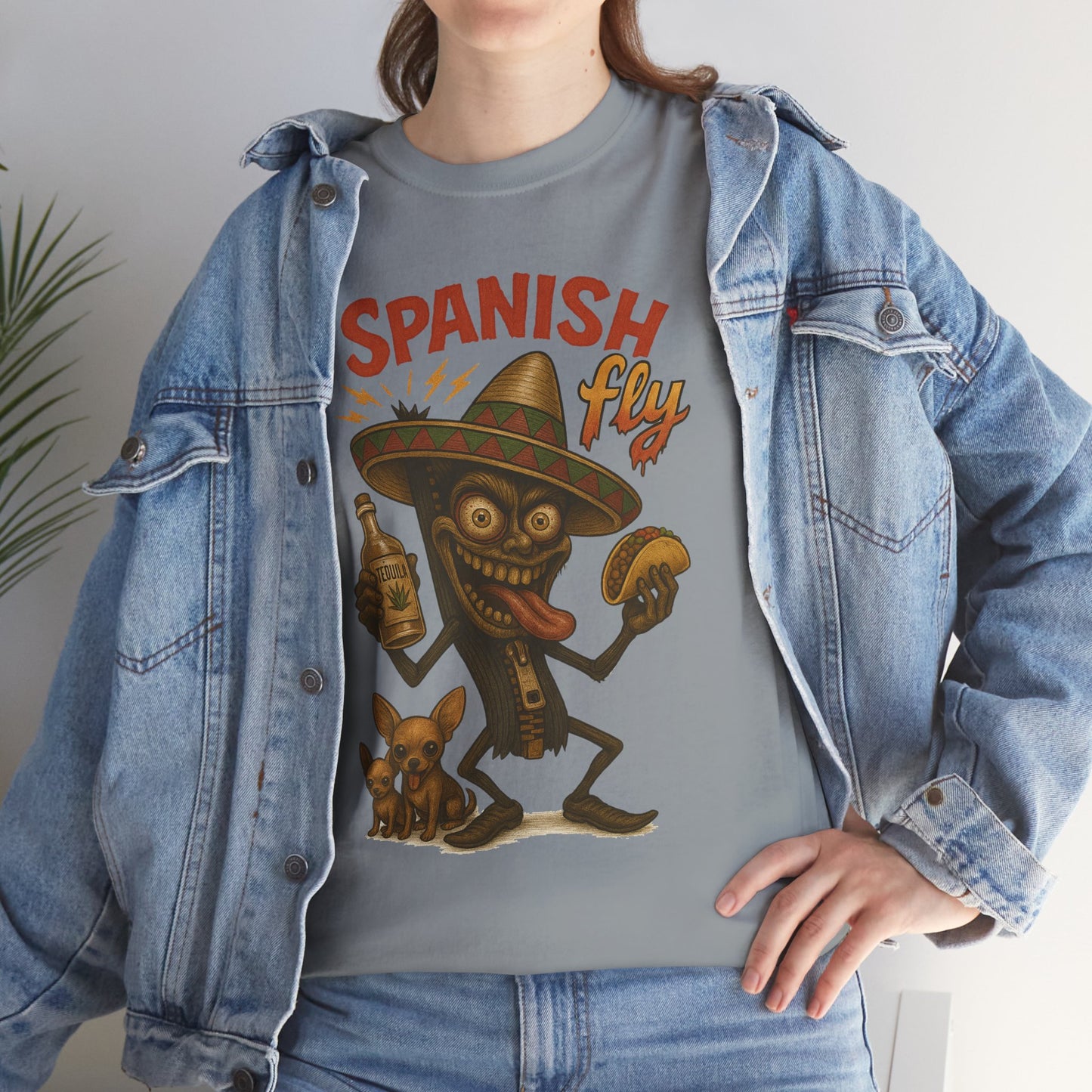 Spanish Fly – Tequila, Tacos & Trouble Tee