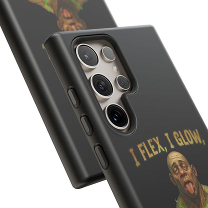 Phone Case — I Flex, I Glow Funny Muscular Guy Phone Cover