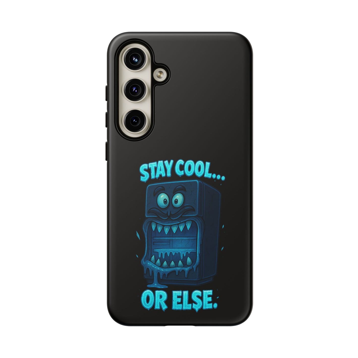 Stay Cool... Or Else. Phone Case — Neon Monster Protective iPhone Cover