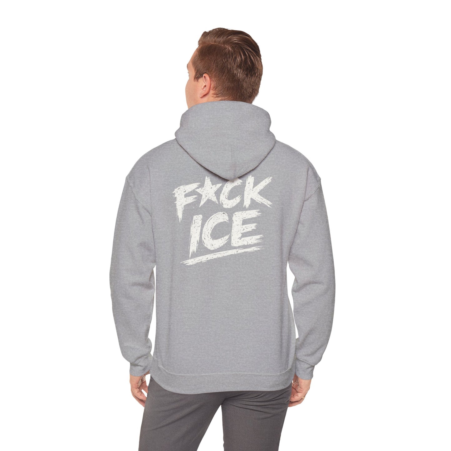 Hoodie — “F*ck Ice” Bold Graphic Back Print Hoodie
