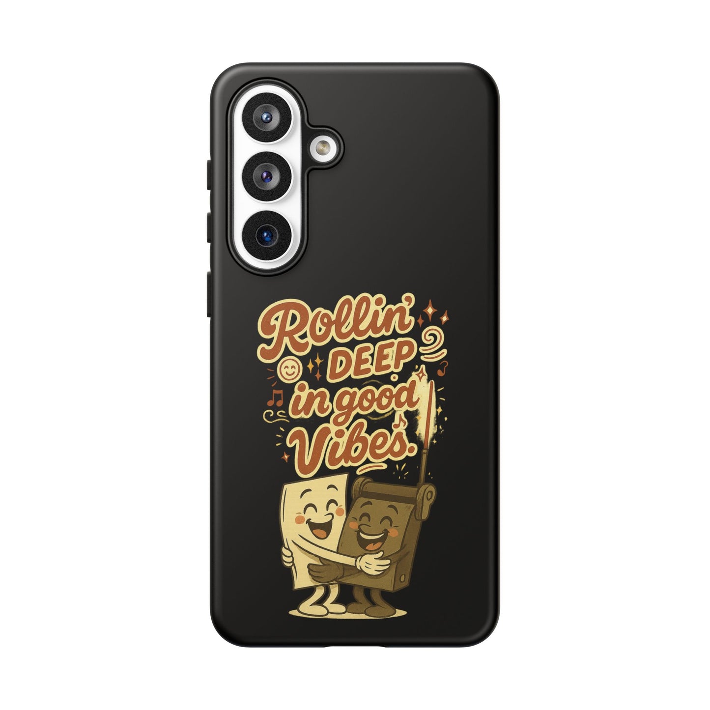 Phone Case — "Rollin' Deep in Good Vibes" Cartoon Retro Design