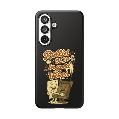 Phone Case — "Rollin' Deep in Good Vibes" Cartoon Retro Design