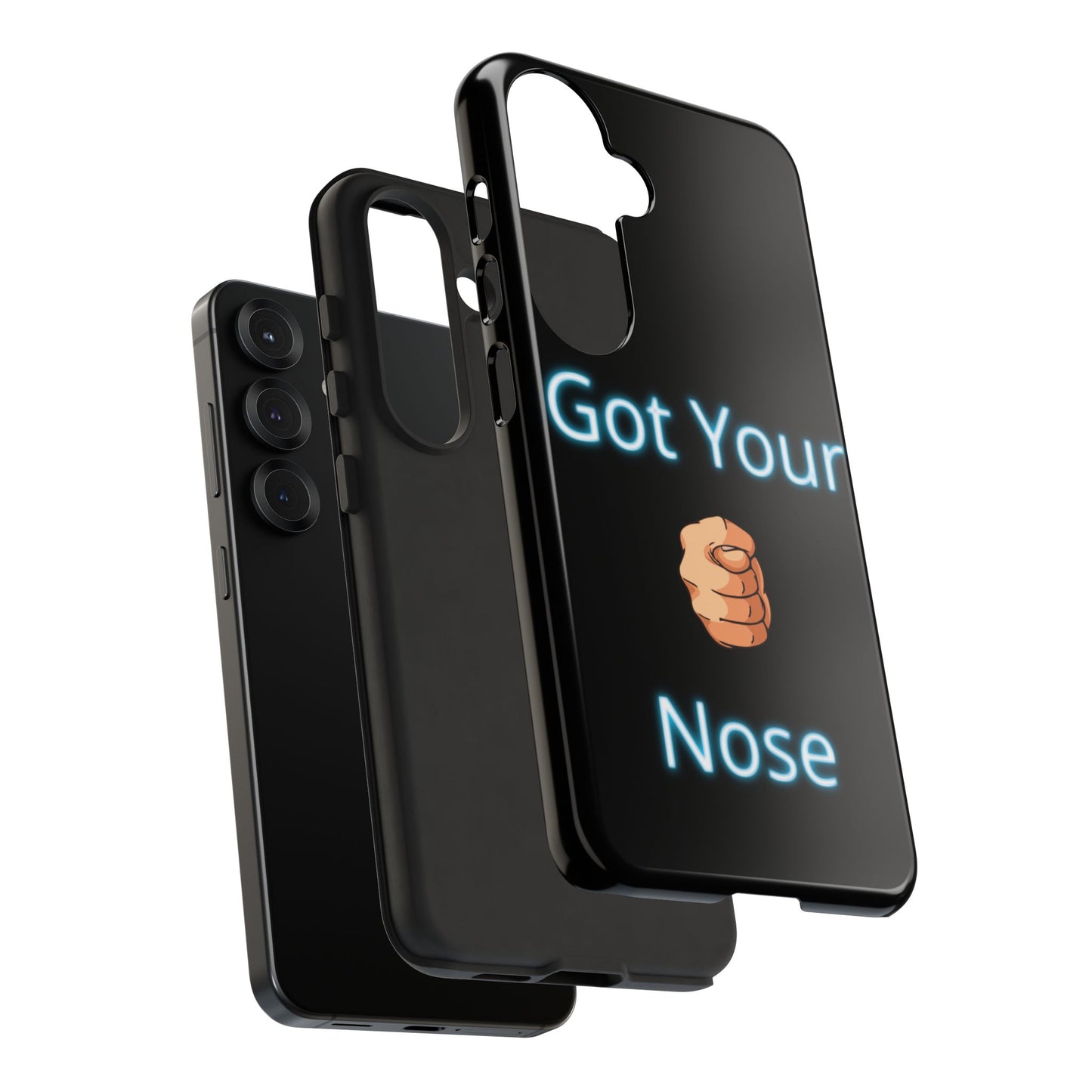 Got Your Nose Phone Case — Funny Neon Fist Design