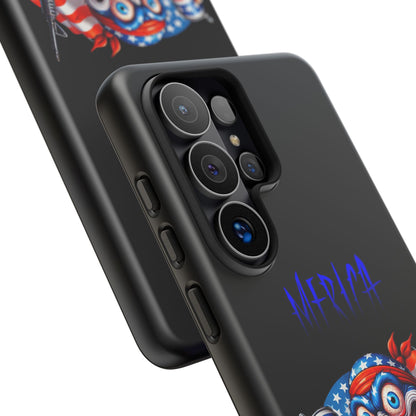 Phone Case — Patriotic 'Merica Clown with Flag, Beer & Rifle
