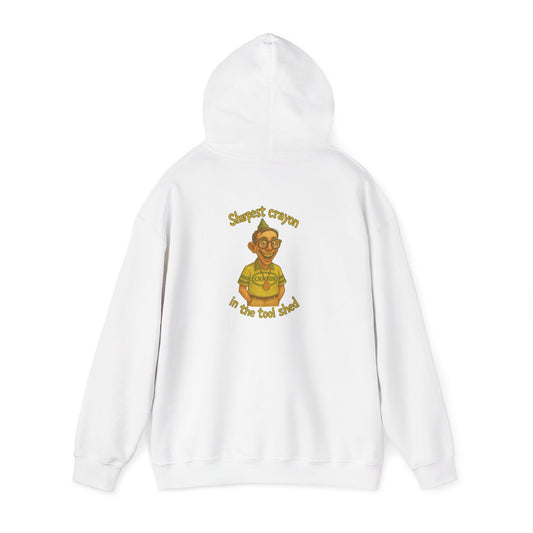 Tool Shed Hoodie - "Sharpest Crayon" Garden Humor Sweatshirt