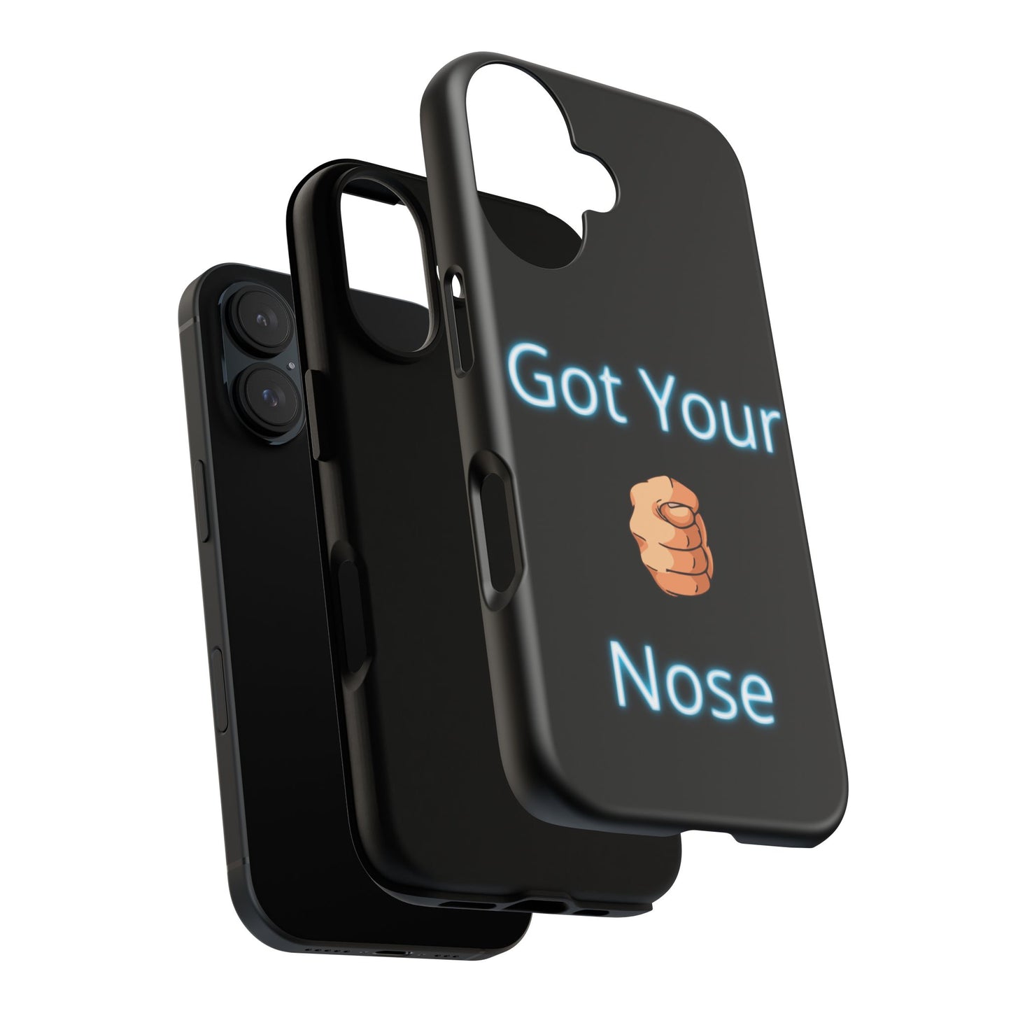 Got Your Nose Phone Case — Funny Neon Fist Design