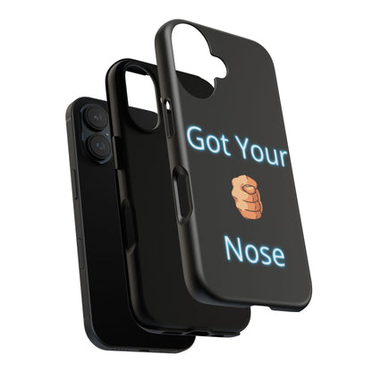 Got Your Nose Phone Case — Funny Neon Fist Design