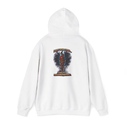 Smoky Graphic Hoodie — 'I See Your Soul' Back Print