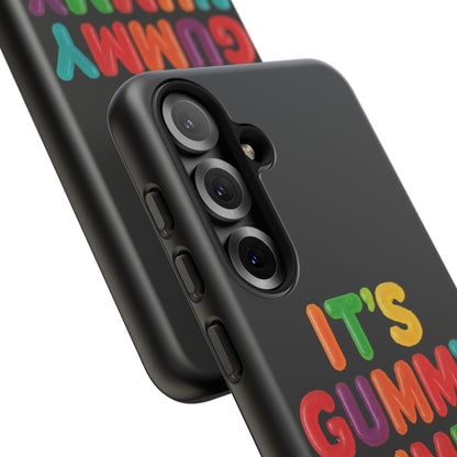 Phone Case — "It's Gummy Nummy Time" Colorful Candy Lettering Protective Case