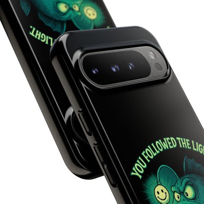 Anglerfish Phone Case – “You Followed The Light, That’s On You” Glow Horror Protective Case
