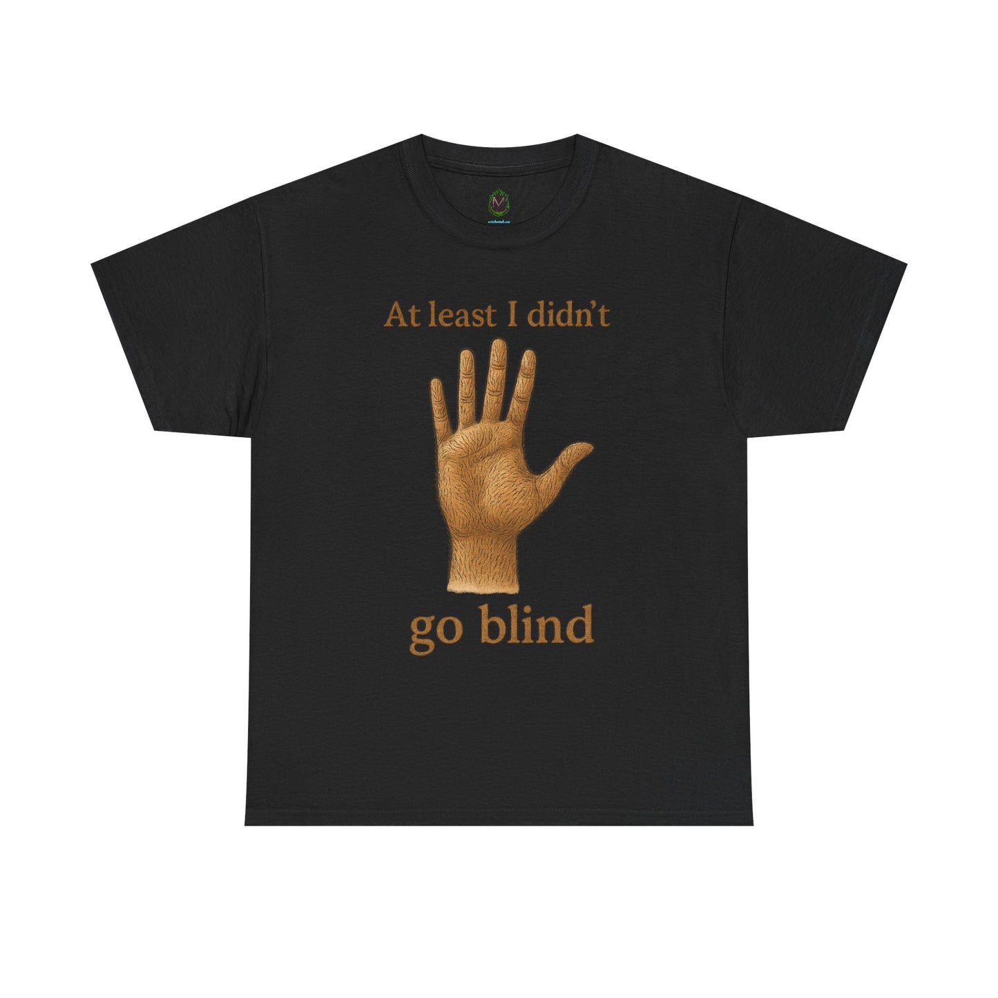 At Least I Didn’t Go Blind hand graphic T-Shirt | Humorous Statement Tee