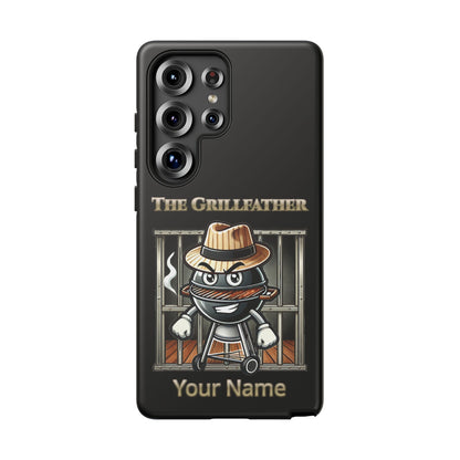 Grillfather Personalized Phone Case — Funny BBQ Smoker Design
