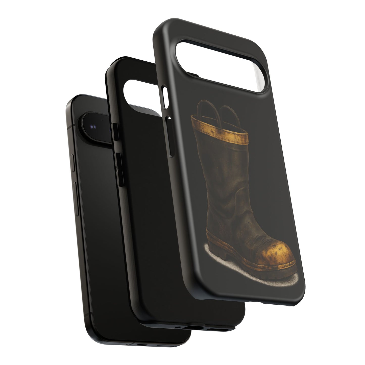 Vintage Fire Boot Phone Case — Rugged Protective iPhone Cover