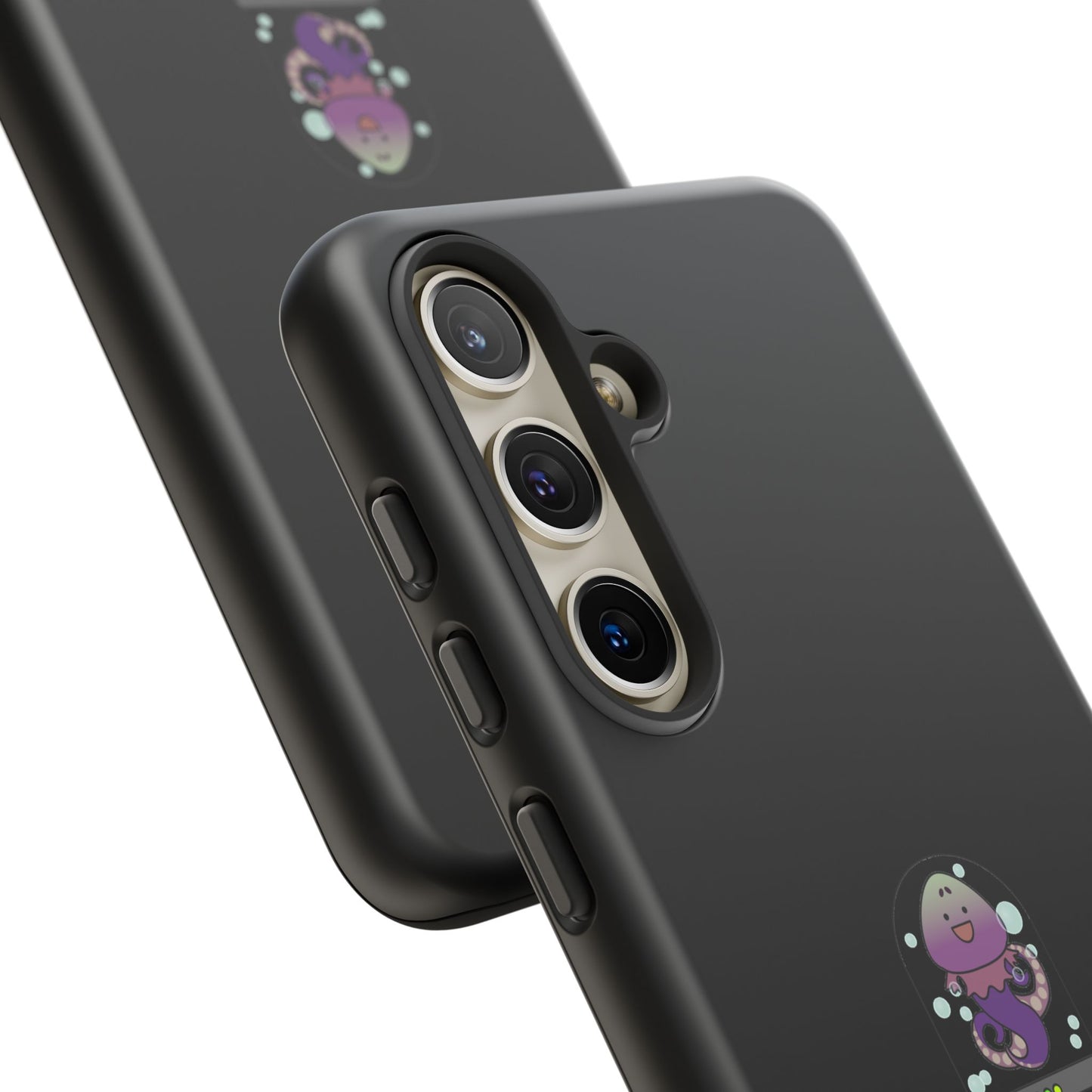 Phone Case — 'Got Protection?' Cute Purple Alien Anti-Shock Protective Cover