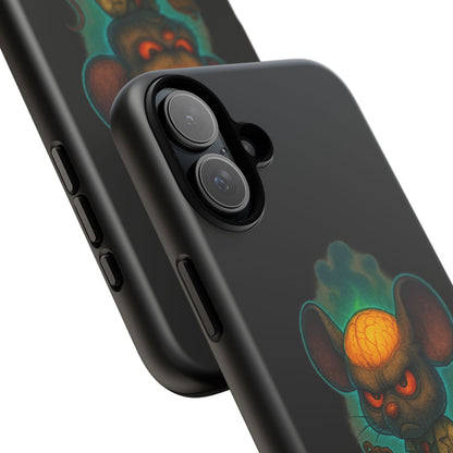 Phone Case — 'You'll Be Cheese in the Simulation' Angry Detective Mouse Graphic