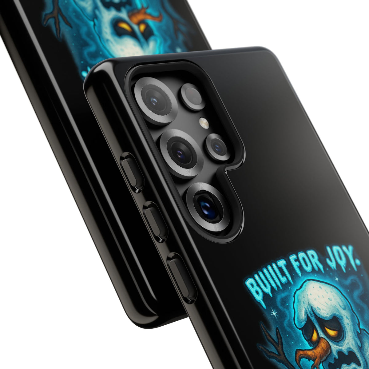 Phone Case — 'Built for Joy, Melting in Sorrow' Blue Melting Snowman Protective Case