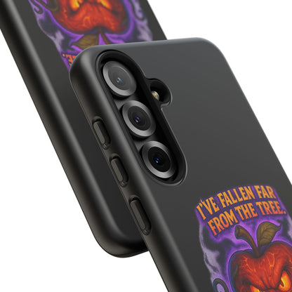 Phone Case — 'I've Fallen Far From the Tree, Straight Into Madness' Pumpkin Horror Design