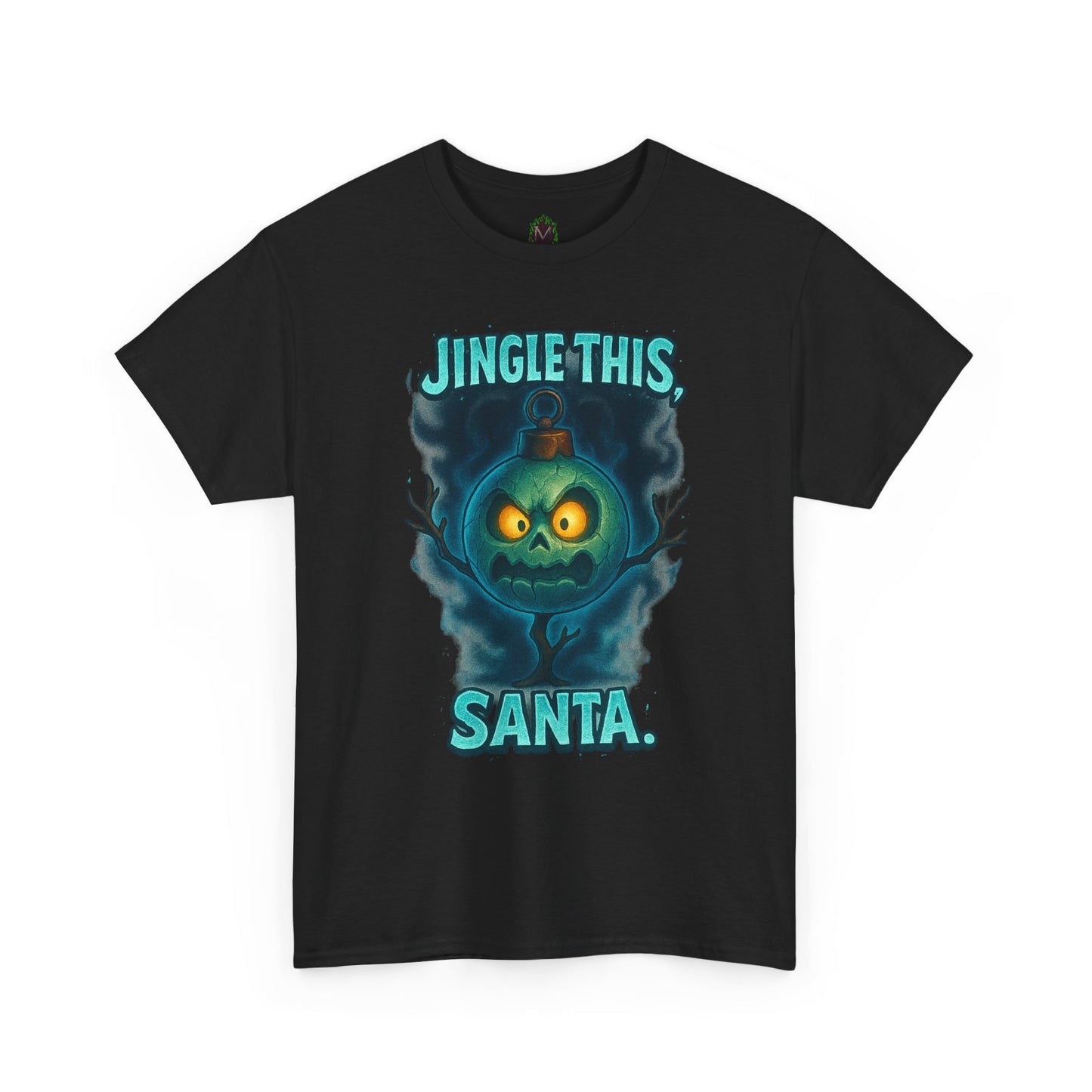 Jingle This Santa T-Shirt | Spooky Christmas Skull Design