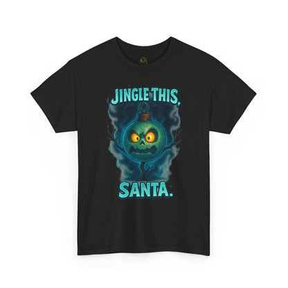 Jingle This Santa T-Shirt | Spooky Christmas Skull Design